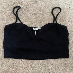 Zara Women's Black Crop-top